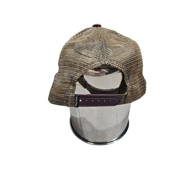 Marmot Mountain Trucker Hat Mesh Adjustable Snapback Cap Faded‎ Hat Outdoor - Picture 4 of 8